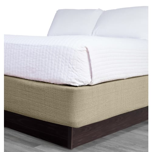 Bleeker Bed Wrap, 98% Polyester / 2% Spandex, California King, Fits Depth up to 11" Deep, Oatmeal